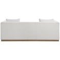 thumbnail image 3 of Meridian Furniture Alfie Cream Linen Textured Fabic Sofa, 3 of 40
