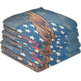 thumbnail image 7 of Bald Eagle USA Independence Day Tea Towels Set of 1 Flag Star Stripes American Kitchen Dish Cloth with Hanging Loop, 18"x28"Lint-Free Absorbent Towel for Kitchen Drying Wiping and Cleaning, 7 of 7