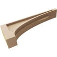 thumbnail image 6 of 3"W x 18"D x 6"H Thin Viola Rough Cedar Woodgrain TimberThane Corbel, Primed Tan, 6 of 6