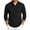 Black, variant on Cmfcve Button Collared Shirts for Men Casual Long Sleeve Knitted Layering Tops Regular Fit Classic Golf Shirts