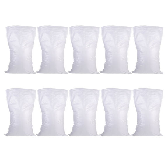 Flood Prevention Sandbags Dump Pouch Trashbags of Barriers for Home Multifunction to Weave White