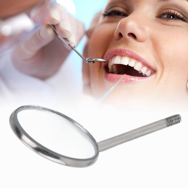 Espejo Dental De Acero Inoxidable Con Mango - Paquete De 2