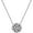 Silver, variant on Stainless Steel Rose Flower Style Charm Pendant Wedding Party Collar Necklace