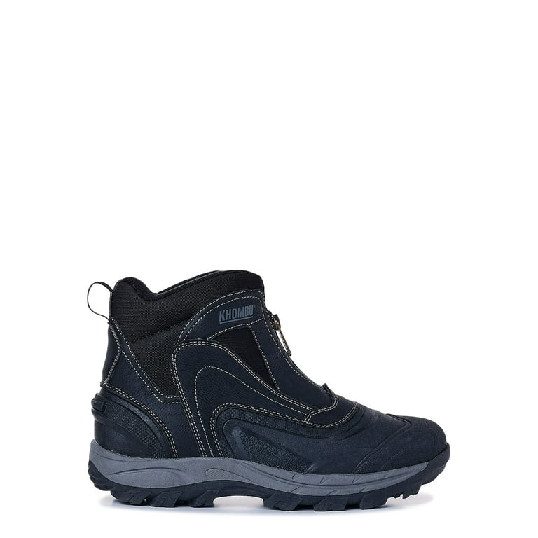 Khombu Men s Run Waterproof Zip up Hiker Boot Walmart