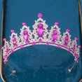 thumbnail image 4 of Corona de boda con diamantes de imitación, diadema para niñas, princesa, fiesta de cumpleaños, accesorios de boda nupcial, regalo navideño para mujeres y niñas, 4 of 5