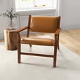 thumbnail image 5 of Ashcroft Furniture Hendrix Antique Tan Leather Arm Chair, 5 of 7