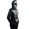 thumbnail image 3 of Notus Women’s Full Face Skeleton Skull Zip-Up Hoodie Sweatshirt Perfect for Halloween Costume Long Sleeve Sweatshirt Black XL, 3 of 7