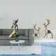 thumbnail image 2 of Estatua De Mujer Tribal Africana Y Reno, Decoración De Mesa, Pieza De Arte Coleccionable Hecha A Mano, Adorno De Resina Para Estudio, Sala De Estar, Oficina, Decoración Multiusos Para El, 2 of 8