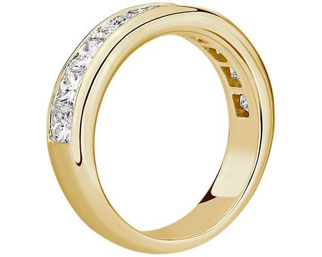 0.50 ct Brilliant Princess Cut unique Fine jewelry Lab Created White Sapphi Genuine 0.50ct Diamond Princess Round Brilliant Cut 14k White Gold Ring 3mm  Band | eBay