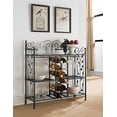 thumbnail image 2 of Kings Brand Furniture Metal Console Table Wine Rack Buffet Server, 2 of 10