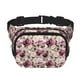 thumbnail image 1 of Fotbe Rose Flowers Cangurera Cuadrada con Estampado de Doble Capa, Bolsa de Cintura Ajustable Mini para Hombres y Mujeres, 1 of 9