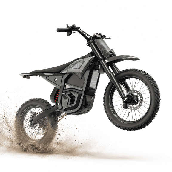 EVOKUN Q1 48V Electric Dirt Bike, 4000W Motor, 43.7 MPH with 30Ah Removable Battery, 55-Mile Range, Full Suspension, Hydraulic Brakes, Mountain Off-Road Motorcycle for Teens Adults