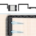 thumbnail image 3 of Wosthever Luz solar con poste Lámpara de pared de ahorro de energía impermeable Equipo de iluminación Patio Pasillo Paisaje Decoración del Iluminación y accesorios con poste de plástico, 3 of 6
