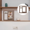 thumbnail image 2 of Double Sided Rotating Wood Picture Frame Rotating Wood Photo Frame Home Decor with Lamp, 2 of 8