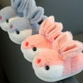 thumbnail image 5 of XIMIN Kid Girl Boy Cute Bunny Warm Winter Slippers Interesting Comfortable Furry Slippers Soft Plush Winter Season Keep Warm Home Slippers, 5 of 6