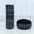 thumbnail image 4 of Leewadee Meditation Cushion Set – 1 Small Zafu Yoga Pillow and 1 Small Roll-Up Zabuton Mat Filled with Kapok, Black, 4 of 7