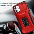 thumbnail image 5 of Funda para GANGXUN iPhone 12 Pro - Soporte metálico, Función magnética, Rojo, 5 of 5