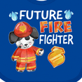 thumbnail image 4 of Inktastic Future Fire Fighter with Cute Dalmatian Dog Boys or Girls Baby Bib, 4 of 4