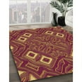 thumbnail image 3 of Ahgly Company Machine Washable Indoor Rectangle Transitional Orange Area Rugs, 6' x 9', 3 of 7