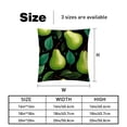 thumbnail image 5 of Pear Covers Set of 2 - Available in 16x16, 18x18, 20x20 Inches with Unique Patterns - for Home Decor, Throw Pillow Inserts, Pillow Inserts, Bed Pillow - Ideal for All Occasions!, 5 of 6