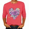 thumbnail image 6 of Enjoytime Valentines Couples Sweatshirts Heart Printed Long Sleeve Crewneck Sweatshirt Funny Holiday Men and Women Tops, 6 of 8
