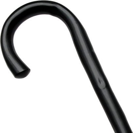 Men Round Nose Crook Cane Black Genuine Chestnut -Affordable Gift! Item #DHAR-9343800