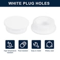 thumbnail image 2 of Uxcell 2Pcs White Plug Holes,Rubber Button Plug for 40-41.3mm/1.57-1.63" Hole, 2 of 6