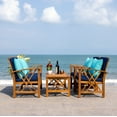 thumbnail image 4 of SAFAVIEH Outdoor Collection Fontana 4-Piece Patio Set Natural/Navy, 4 of 13