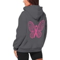 thumbnail image 5 of ZSQDM Women's Hoodies Sweatshirts Long Sleeve Pullover Sweater Breast Cancer Awareness Hoodies for Women Ribbon Graphic Full Zip Up Sweatshirt Oversized Fleece Jackets Clothes Polyester (Xxl), 5 of 7