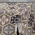 thumbnail image 4 of Antique Oriental Dog Crate Cover, Flowers in Honeycomb Look Frames Rhythmic Pattern, Easy to Use Pet Kennel Cover Small Dogs Puppies Kittens, 7 Sizes, Pale Tan Dark Taupe Grey, by Ambesonne, 4 of 6
