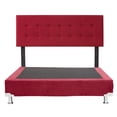 thumbnail image 2 of Box Base Cama Matrimonial + Cabecera Bilbao Rojo, 2 of 7