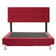 thumbnail image 2 of Box Base Cama Matrimonial + Cabecera Bilbao Rojo Dicasa  Bilbao Red, 2 of 8