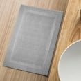 thumbnail image 6 of Premium Cotton Banded Light Grey Bath Mats Pack of 2, 22x34 inches [Not a Bathroom Rug] - Infinitee Xclusives, 6 of 11