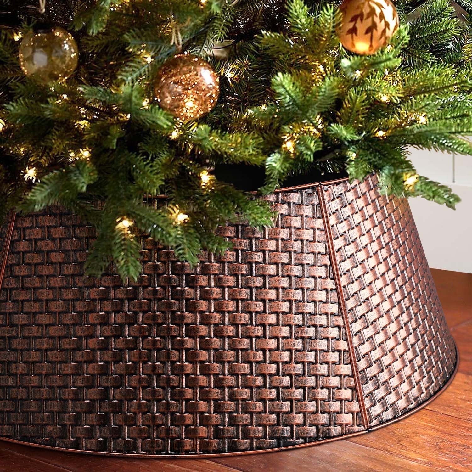Ayieyill 28 Inch Metal Christmas Tree Collar photo 1