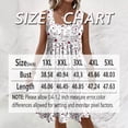 thumbnail image 6 of Morttic Plus Size Women Floral U-Neck Pleated Sleeveless Tank Sundress Loose Flowy A-Line Summer Casual Beach Dress White，S, 6 of 6