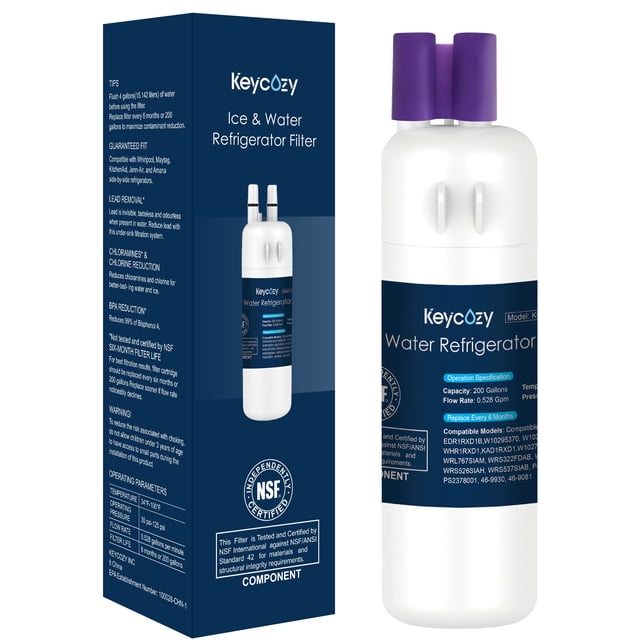Reemplazo del filtro de agua Keycozy K001 para refrigerador, 200 galones