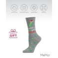 thumbnail image 6 of MeMoi Women's Dill-ightful Holiday Crew Socks - Womens - Female, 9-11, Medium Gray Heather, 6 of 7