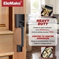 thumbnail image 2 of Front Door Handle Exterior/Interior Front Entry Handleset with Door Knob Passage Keyless Entry Door Lock Reversible for Left & Right Handed Door | Matte, 2 of 6