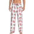 thumbnail image 2 of Kdxio Strawberry Print Men's Sleep Pajama Pant Lounge Pants with Pockets, 2 of 8