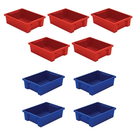 Best-Rite Tubs - set of 9 (mixed Red & Blue)