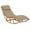 Beige, variant on vidaXL Patio Lounge Chair Rocking Sunlounger with Cushion Sunbed Solid Teak