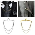 thumbnail image 2 of Yokua Vintage Tie Clip Shirt Chain Jewelry Gift for Business Banquet Wedding Formal, 2 of 14