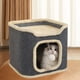 thumbnail image 4 of Cama para gatos, cueva grande para gatos, juguete de juego interactivo, suministros para mascotas, condominios en forma de cubo para gatos, casa Una sola capa, 4 of 6