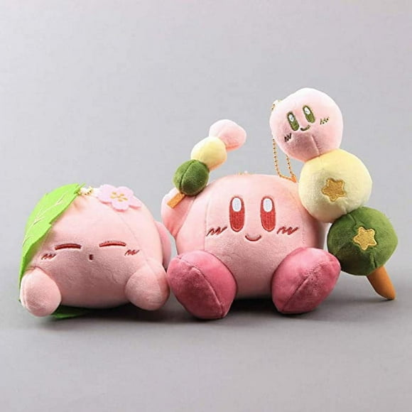 Pink Kirby Surround Doll Pendant Set Of 3 Kirby Sword 12" Super Plush - Cute Plush, Big Plush And Soft Pillow Kirby Gift For Kids And Adults