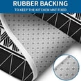 thumbnail image 4 of Black Geometric Striped Pattern Bathroom Rugs Sets 3 Piece,Toilet Cover Set,Absorbent Non Slip Bathroom Mats Sets with U-Shaped Contour Rug Toilet Rug Set, 4 of 5