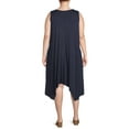 thumbnail image 4 of Terra & Sky Women’s Plus Size Shark Bite Dress, 4 of 5