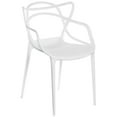 thumbnail image 7 of Mid-Century Modern Style Stackable Plastic Molded Arm Chair with Entangled Open Back, 7 of 7
