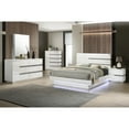 thumbnail image 7 of New Classic Furniture Paradox Solid Wood Queen Bed in White Gloss Laminate, 7 of 7
