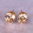 thumbnail image 4 of Soumake Ear Studs Elegant All Match Cubic Zirconia Round Exquisite Earrings For Dating Fashion, 4 of 8