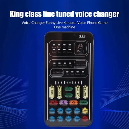 Portable Voice Changer Sound Card, Mini Audio Mixer w/ 8 Voice FX for Gaming, Streaming & Dubbing - TPKJAM